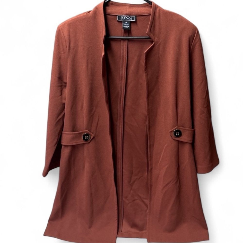 NYCC Rust Open-Front Jacket | Size M